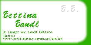 bettina bandl business card